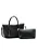 BOLSA FEMININA MÉDIA TRESSÊ ELEGANTE  PRETA + NECESSAIRE - Imagem 1