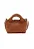 BOLSA FEMININA  PEQUENA TRESSÊ ELEGANTE  MARROM + NECESSAIRE - Imagem 2