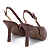 Scarpin Salto Alto Slingback Bico Fino Marrom - Imagem 2