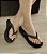 Tamanco Feminino Chinelo Modare Ortopédico Correa Strass Preto - Imagem 1