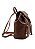 Mochila Feminina Chenson Trend Fashion Glow Detalhes Dourados Cor Café - Imagem 2