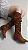 Bota Western Slouchy Cano Longo Camurça Caramelo - Imagem 1