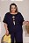 Conjunto em Viscolinho Azul Royal com Blusa Raglan e Calça com Bolsos Tamanho GG - Imagem 2