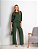 Conjunto Comfy Elegance Verde Militar – Blusa Manga Longa e Calça Wide Leg Tamanho G - Imagem 5