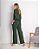 Conjunto Comfy Elegance Verde Militar – Blusa Manga Longa e Calça Wide Leg Tamanho G - Imagem 2