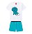 Conjunto Infantil Masculino Camiseta + Bermuda Kyly Dinossauro - Imagem 1