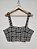 Cropped crochê preto e branco - Imagem 1
