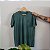 Camiseta T-shirt Basica Estonada Algodão - Verde Musgo - Imagem 1