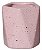 Kit Mini Vasinhos Geométricos Cerâmica Granilite Rosa - Imagem 5