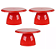 3 Boleira Cogumelo - 18cm - Suporte Para Doces - Decoração Cor Vermelho - Imagem 1