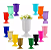2 Vasos Grego, Taça Romana, Floreira De Plástico, Vaso Par - Imagem 7