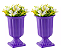 2 Vasos Grego, Taça Romana, Floreira De Plástico, Vaso Par - Imagem 1