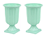 2 Vasos Grego, Taça Romana, Floreira De Plástico, Vaso Par - Imagem 2