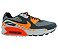 Tênis Nike Air Max 90 Premium Grafite e Laranja MOD:13919 - Imagem 1