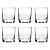 Kit 6x Copo Baixo p/ Whisky Drinks em Vidro Cilindro 220 ml - Imagem 1