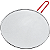 Tampa Fritura com Tela Superfina em Inox Cabo Silicone 29 cm - Imagem 1