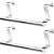 Kit 2 Suportes Porta Pano Encaixáveis Sem Furo Aço Inox 22 cm - Imagem 1