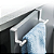 Kit 2 Suportes Porta Pano Encaixáveis Sem Furo Aço Inox 22 cm - Imagem 2