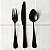Kit Faqueiro 18 Talheres de Mesa Pretos em Aço Inox Maciço - Imagem 4