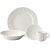Jogo de Jantar em Porcelana Branco 16 Peças Pratos e Xícaras - Imagem 1