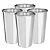 Kit 4 Copos Inquebráveis em Aço Inoxidável 250 ml - Imagem 1