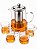 Jarra Chaleira Cafeteira Vidro Borossilicato 4 Copos Filtro inox 950ml - Imagem 1