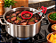 Suporte Apoiador Talher Colher Clip Borda de Panelas Aço Inox Silicone - Imagem 4