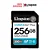 Cartao de Memoria Kingston Sd 256GB Canvas Go Plus Classe 10 Leitura 200MB/S Gravação 160MB/S - sdg4-256gb - Imagem 1