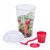 Lunchbox Copo Salada 850ml Com Garfo E Suporte Para Molho - Imagem 3