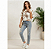 Blusa Estilo Casual Col Estampa Tropical - Imagem 3