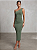 Vestido Midi de um Ombro Só com Modelagem Justa ao Corpo - Imagem 1