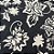 Capa para sousplat - Floral preto e bege - Imagem 3