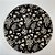 Capa para sousplat - Floral preto e bege - Imagem 1