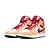 Tênis Nike Air Jordan 1 Mid Light Curry Cardinal Red - Imagem 1