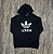 Moletom Adidas Trefoil Preto - Imagem 1