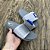 Chinelo Nike OffCourt Adjust Cinza/Azul - Imagem 3