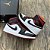 Tênis Nike Air Jordan 1 Mid Black Toe White Red - Imagem 1