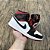 Tênis Nike Air Jordan 1 Mid Black Toe White Red - Imagem 2