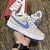 Tênis Nike Court Borough Low Bege com Azul - Imagem 2