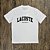 Camiseta Lacoste Letreiro TH6565 Branca - Imagem 1
