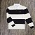 Polo Lacoste Rugby Bege com Marrom - Imagem 1