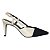 Georgina scarpin preto e branco - Imagem 1