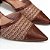 Luciana scarpin sling back ráfia marrom - Imagem 2