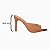 Cristine tamanco bico metal polido camel - Imagem 4