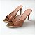Cristine tamanco bico metal polido camel - Imagem 6