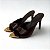 Cristine tamanco bico metal polido coffee - Imagem 5
