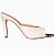 Cristine tamanco bico metal polido off white - Imagem 1