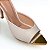 Cristine tamanco bico metal polido off white - Imagem 4