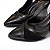 Lady scarpin nobuck c/ napa preto - Imagem 4