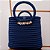 Bolsa de Praia Tote Búzios Azul França em Crochê - Imagem 1